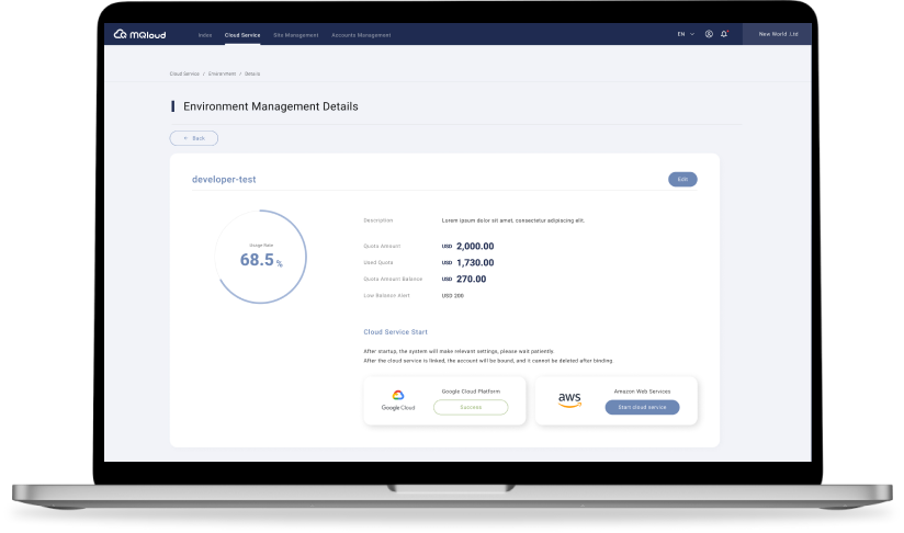 Environment-Separated Account Integration